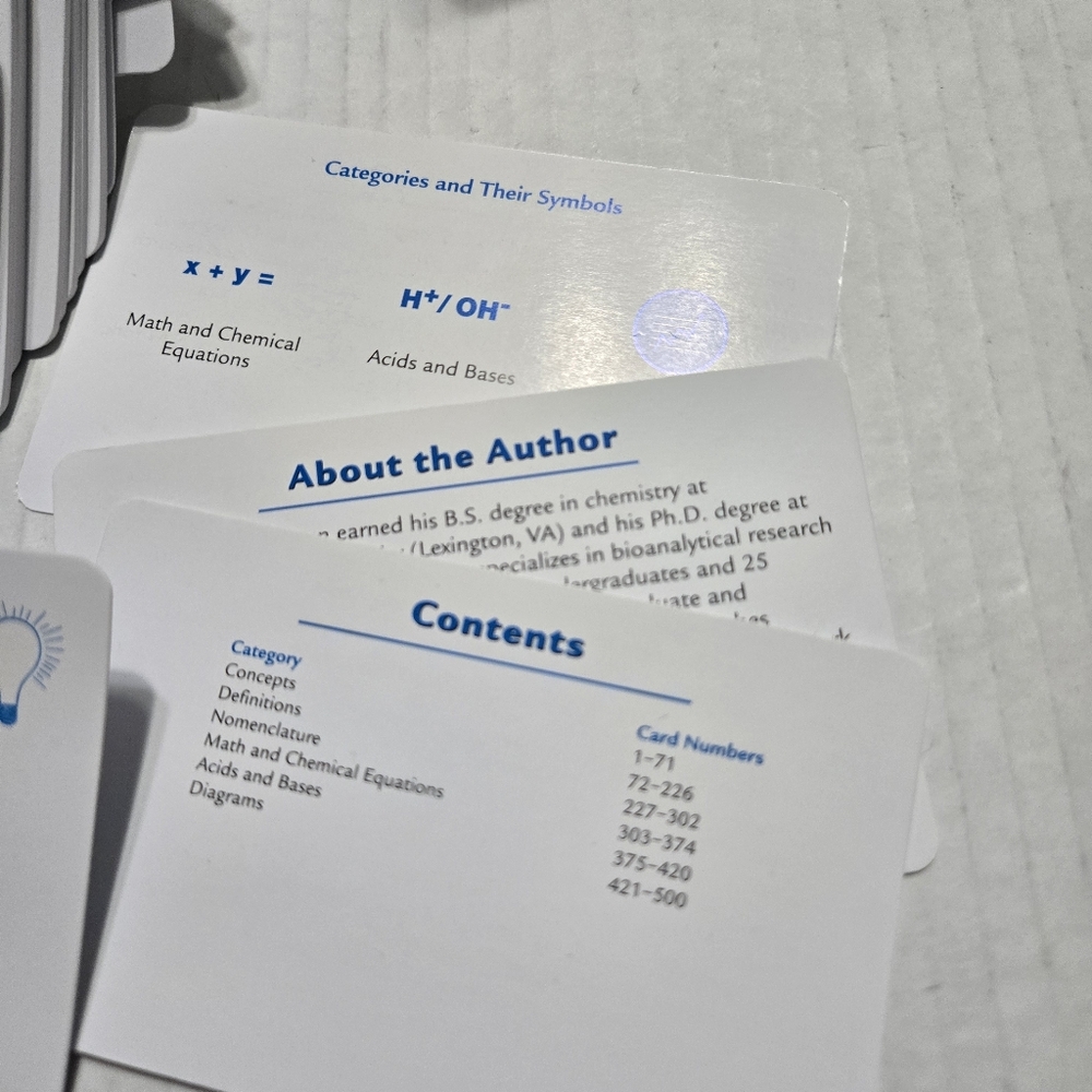 Barron's AP Chemistry Flash Cards Box Set - Picture 5 of 16